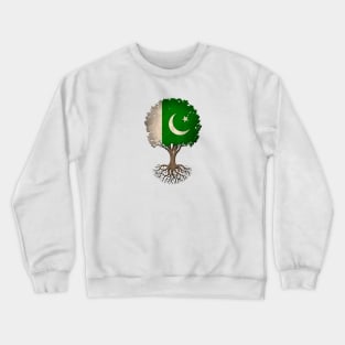 Tree of Life with Pakistani Flag Crewneck Sweatshirt